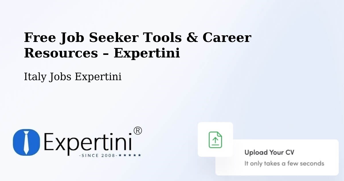 Free Job Seeker Tools & Career Resources – Viano - Viano, Italy Jobs Expertini